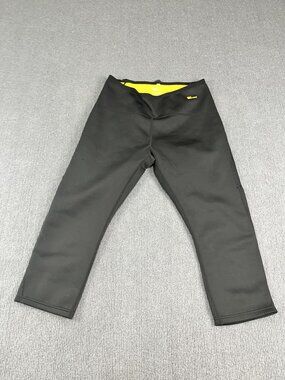 Hot Shapers Womens Neotex Capri Pants L Black & Yellow Activewear